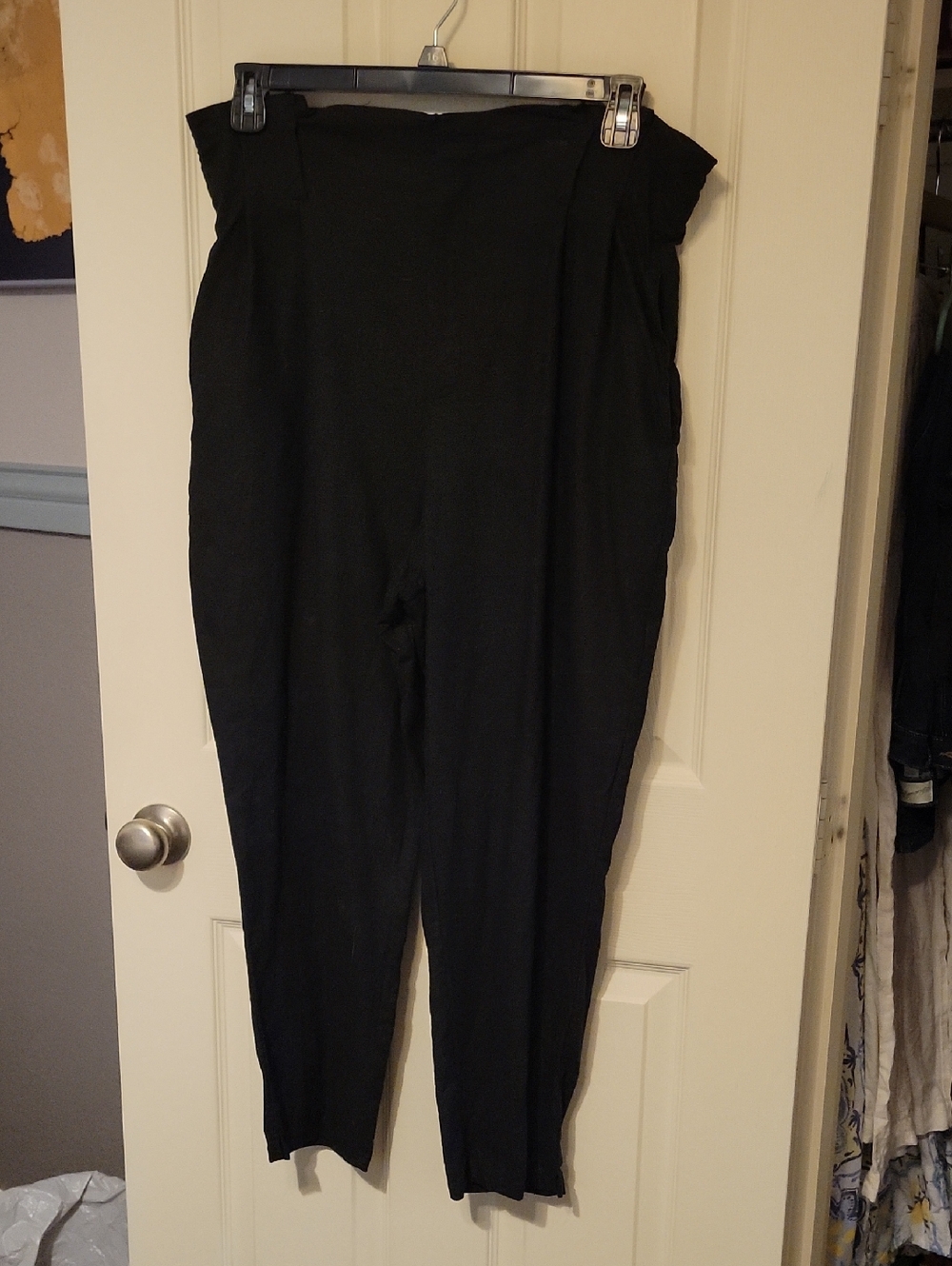 Classic Black Straight-Leg Women's Pants